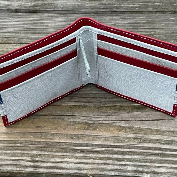 Valentines Wallet Bifold Card Holder Handmade Genuine Leather Men Purse Multi - Picture 2 of 10